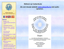 Tablet Screenshot of cantavita.be